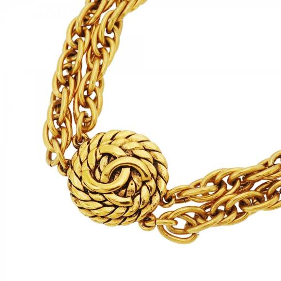 CHANEL Jewelry - CHANEL Gold Logo Necklace